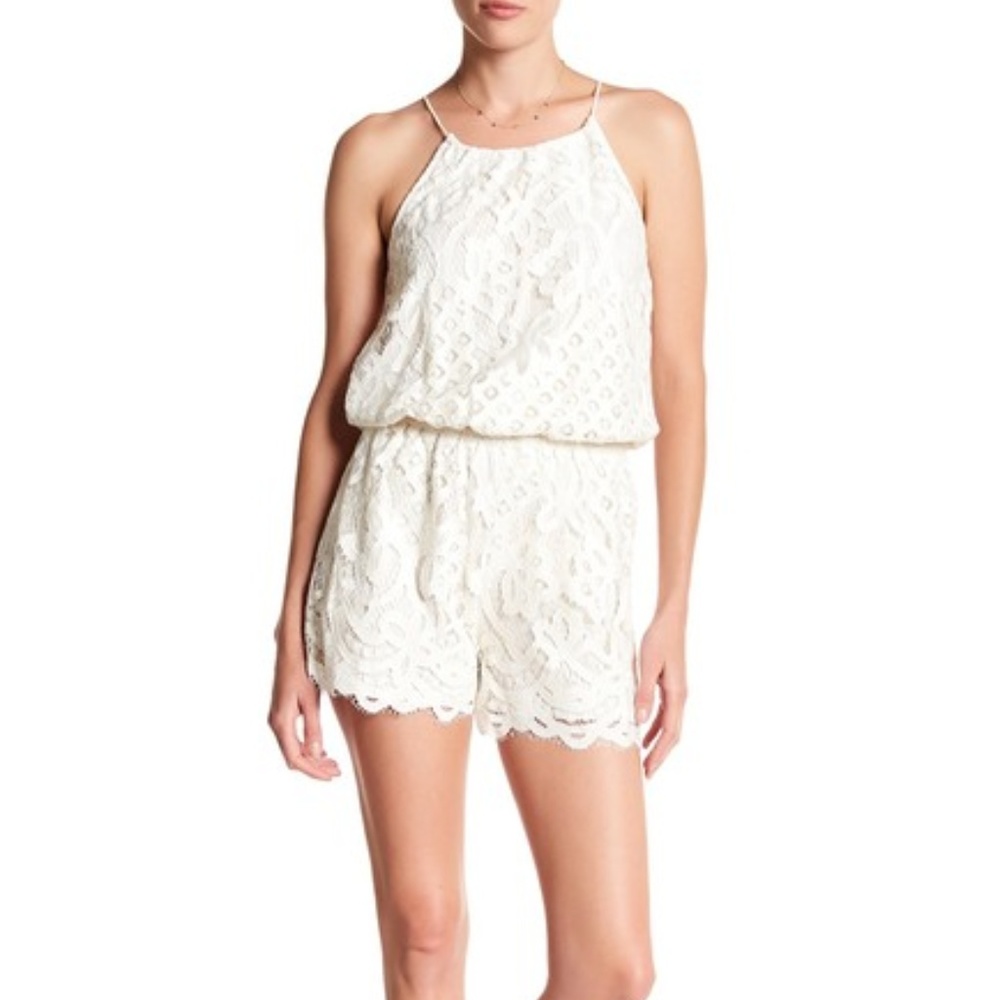 NWT Jessica Simpson white Aysha Lace Romper